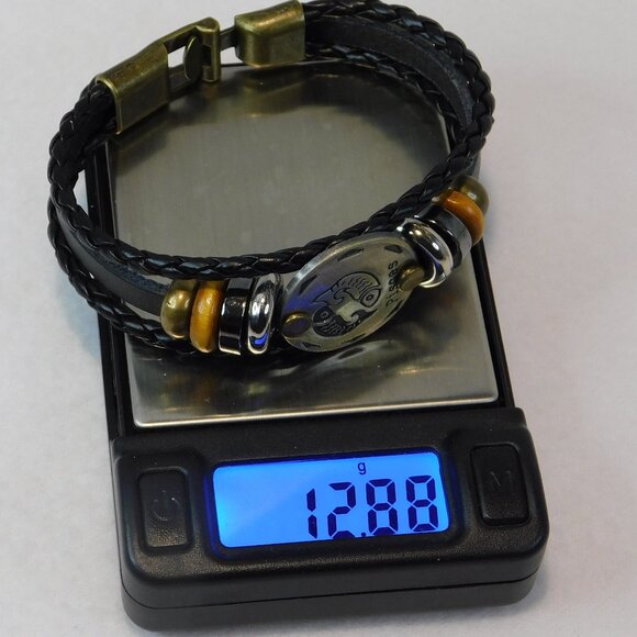 "Virgo" Leather Bracelet - Picture 6 of 11